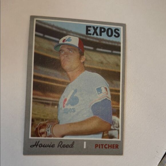 Topps Baseball Trading Card - Expos Pitcher 1970 Howie Reed mint cond 0 % pop - Picture 2 of 3